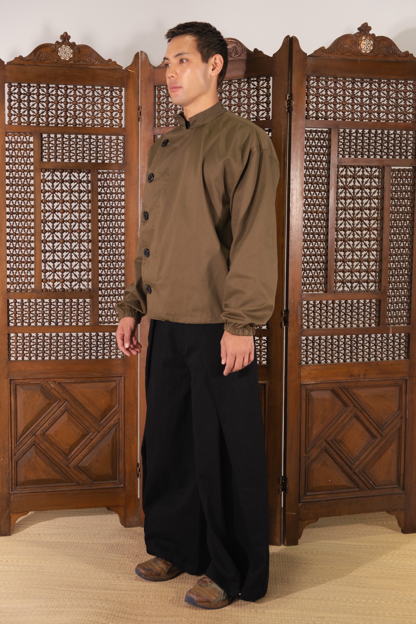 [The Idiot] Buttoned Jacket_Olive-thumbmail-4