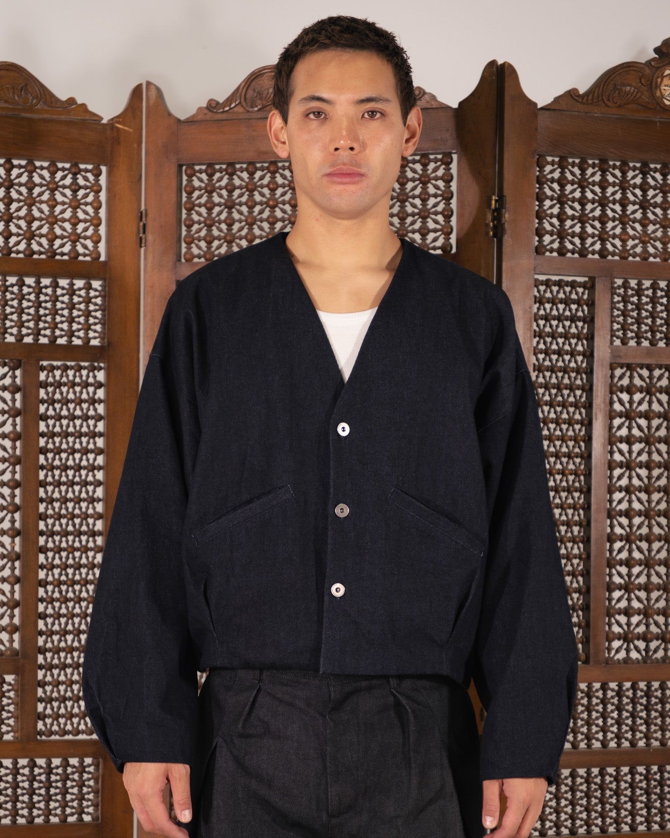 [Hypnotism Studio] Curve Denim Jacket