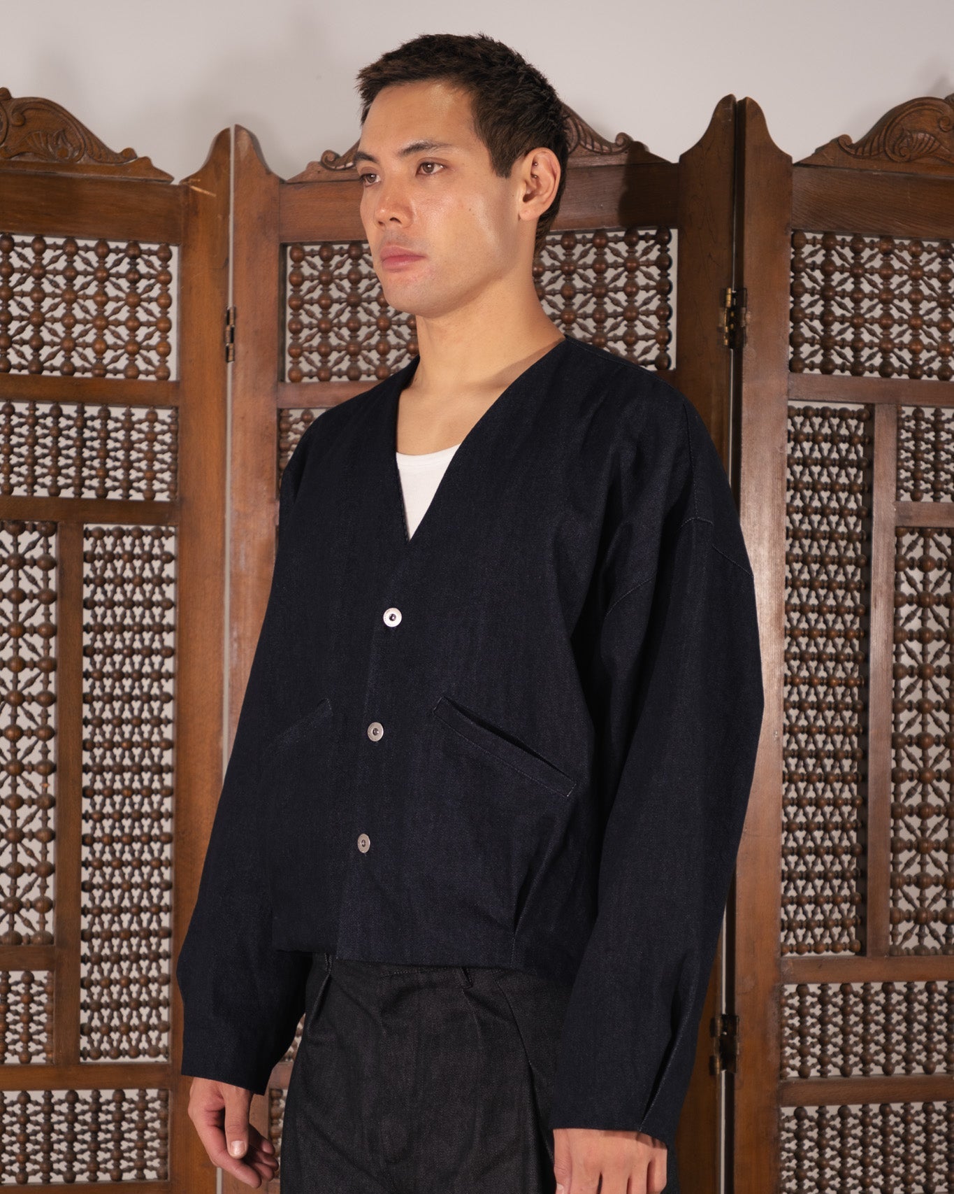 [Hypnotism Studio] Curve Denim Jacket