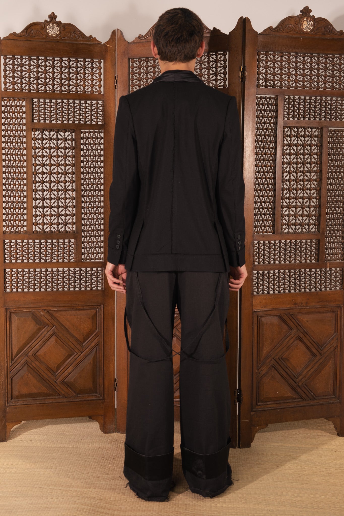 [Kimtr] Charcoal Linen Blazer-thumbmail-5